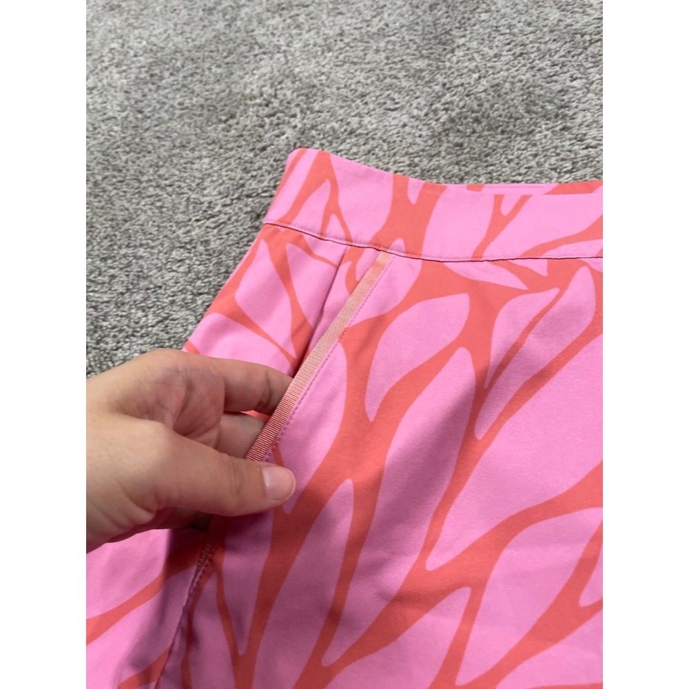 Vineyard Vines Skort Womens 8 Skirt Pink Orange Floral Golf Athletic Tropical - Picture 4 of 10
